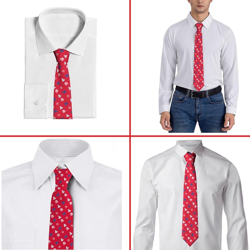 ARESD Men's Tie Funny Neckties Halloween Novelty Ties Formal Party Business Neckties - Image 3